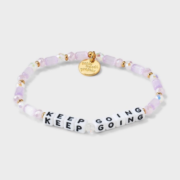 New Keep Going Little Words Project Bracelet S/M - Picture 2 of 3